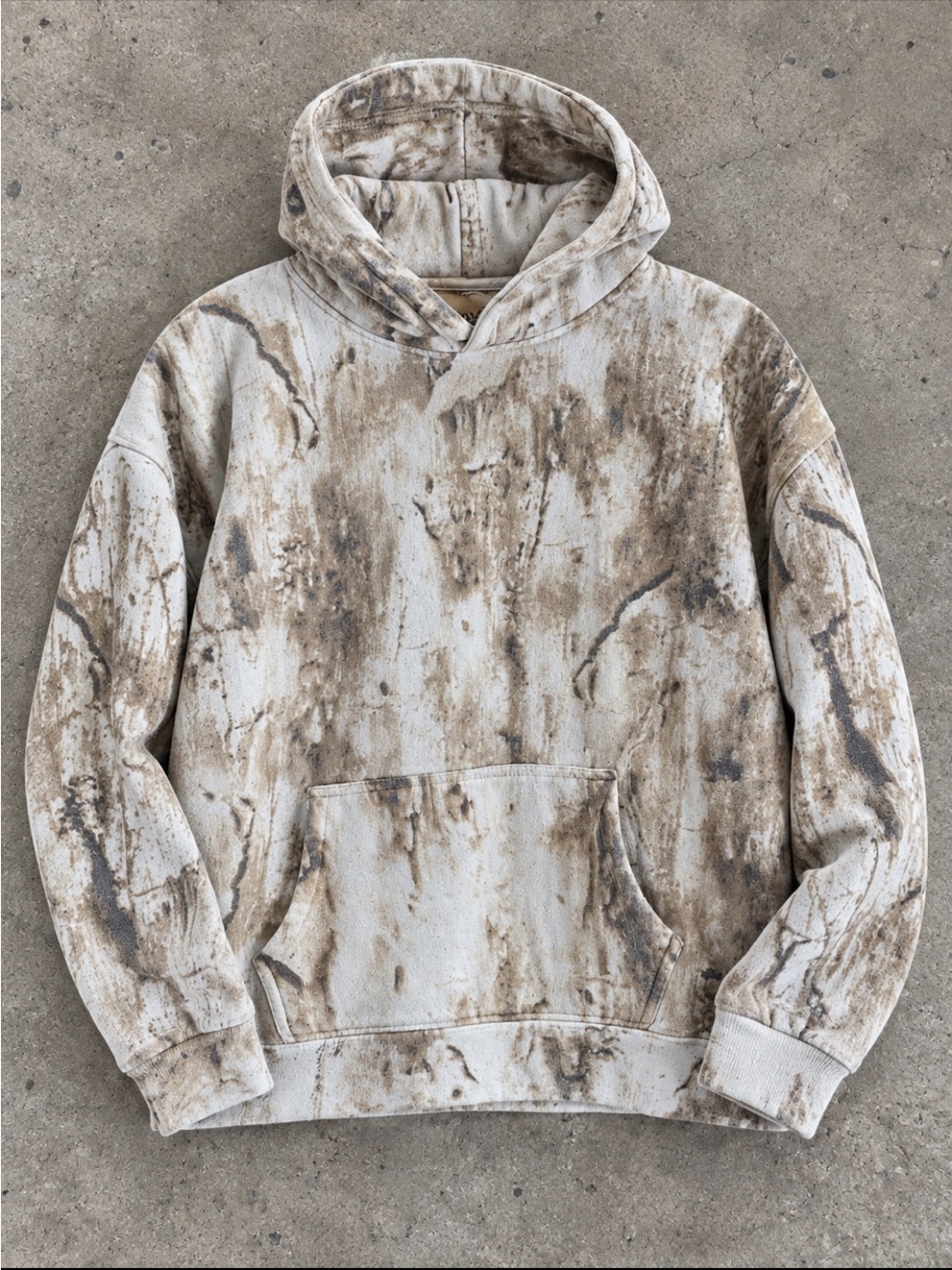 Fleece Factory Art & Motion Camo Hoodie Woman Large  Realtree Hunting Pullover